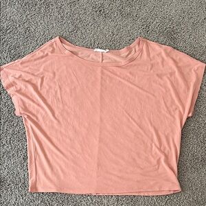Lush Cropped Boxy Tee - Dusty Rose